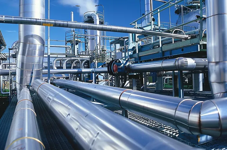 Enerji santralinde kullanılan dikişsiz kazan boruları ve yüksek basınçlı buhar hattı